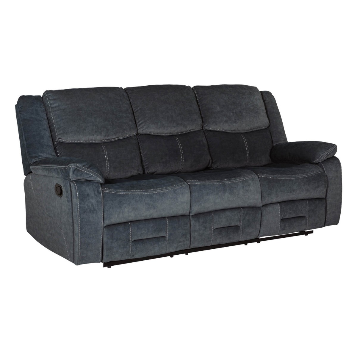 Kilflynn Charcoal 3 Seater Recliner Sofa - 1