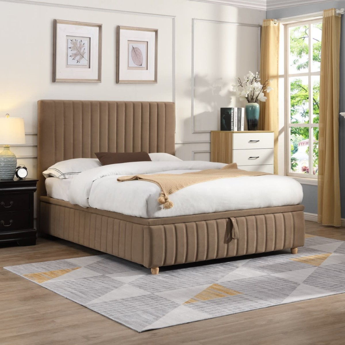 Kinvara Gas Lift Fabric Bed - 2