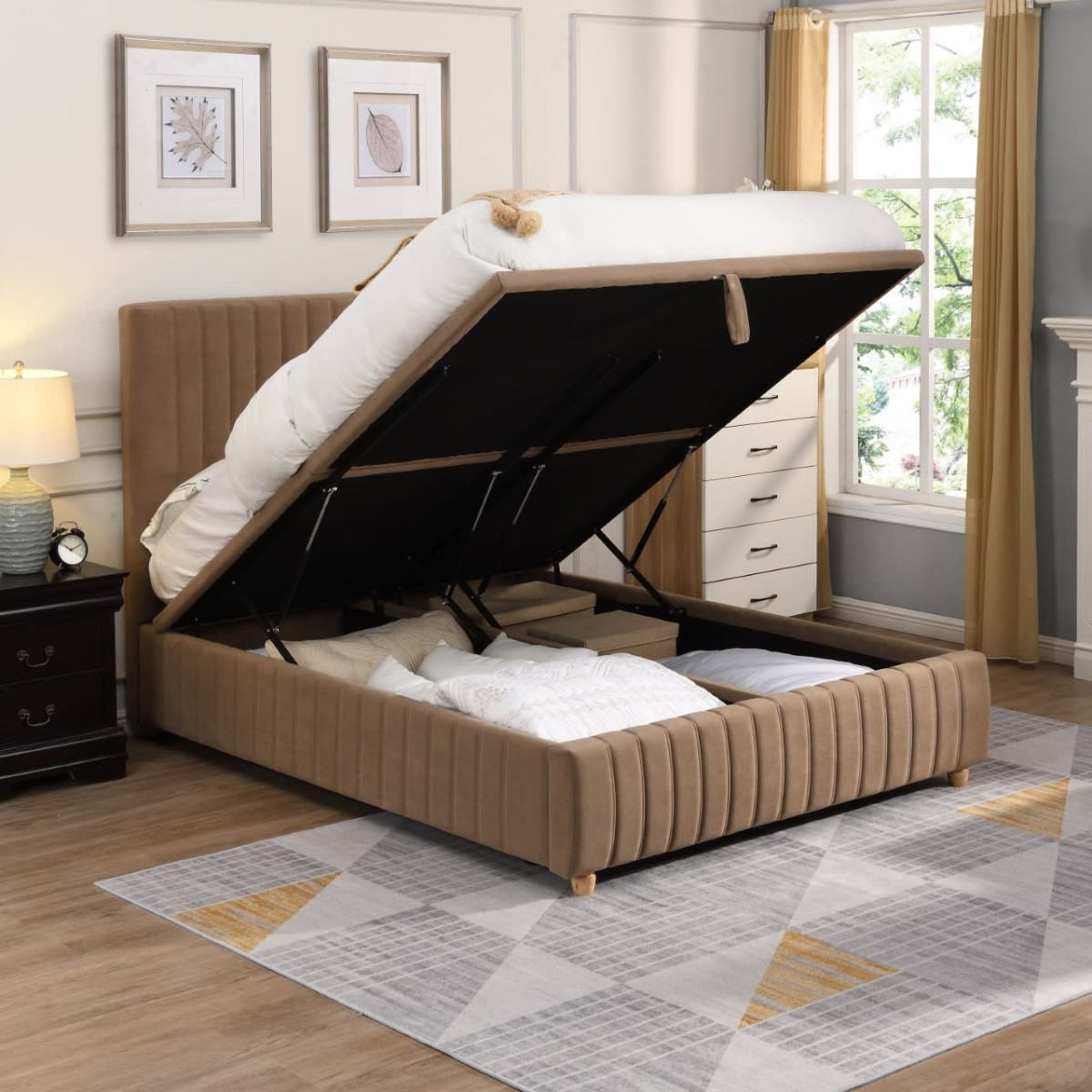 Kinvara Gas Lift Fabric Bed - 4