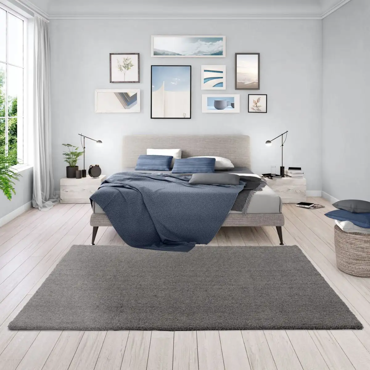 Kiss Dark Grey Rug 2