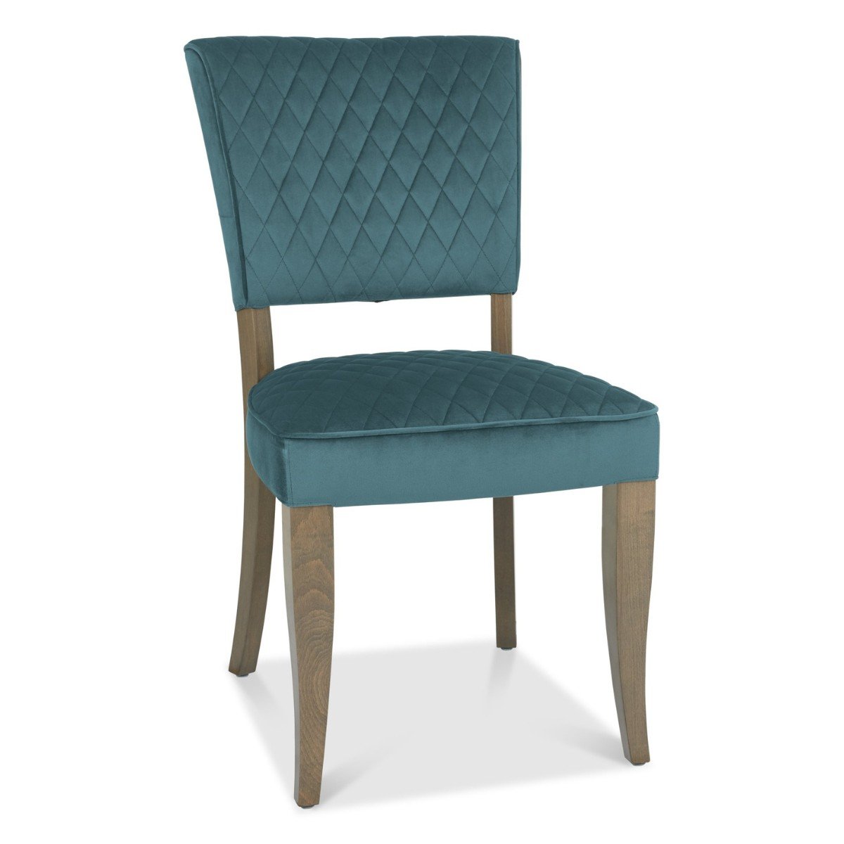 Lachlan velvet Dining Chair Blue - 1