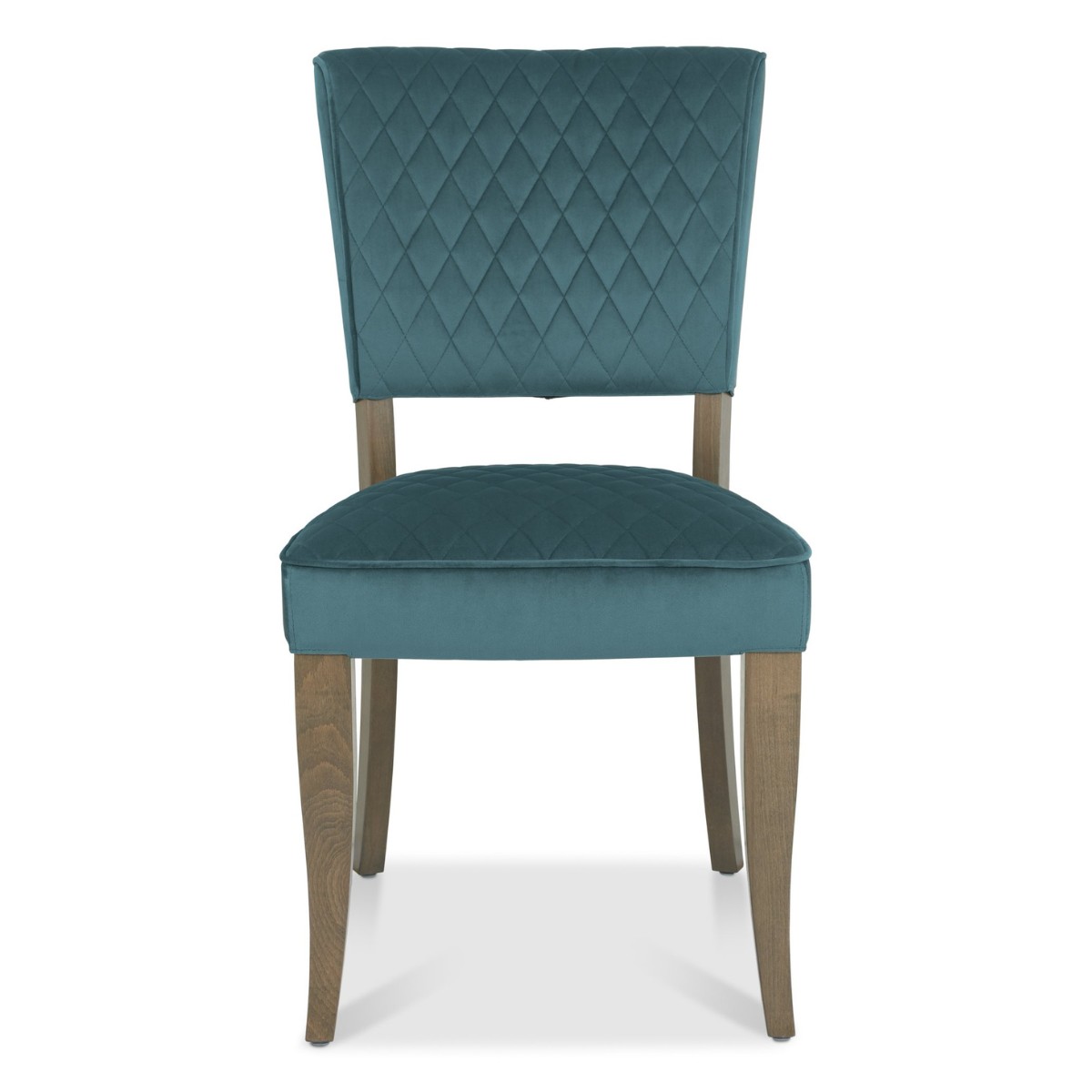 Lachlan Fumed Oak Dining Chair Blue - 2