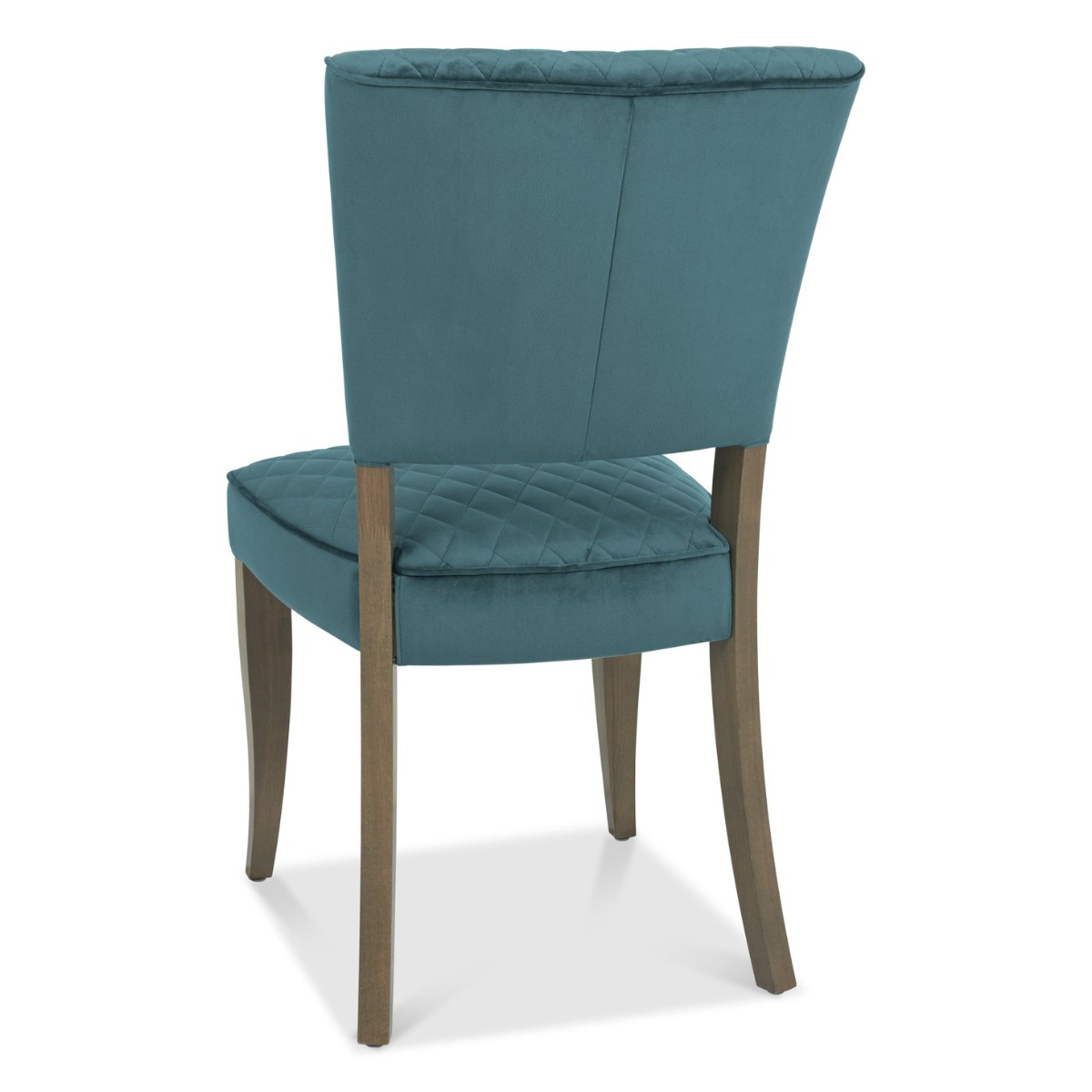 Lachlan Fumed Oak Dining Chair Blue - 3