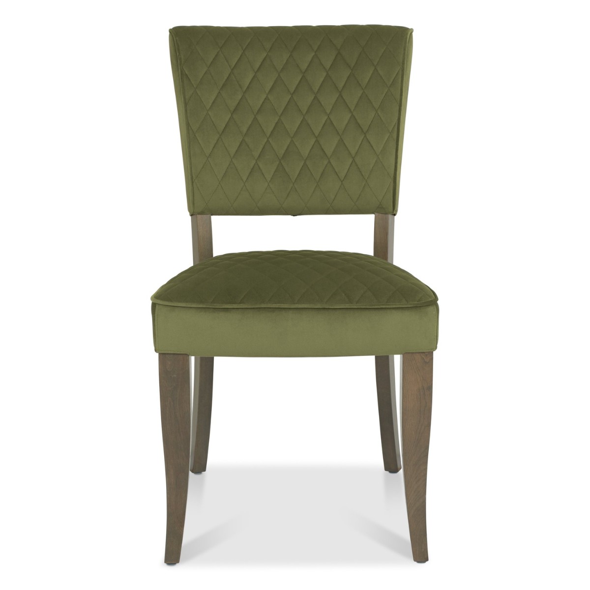 Lachlan Fumed Oak Dining Chair Green - 2