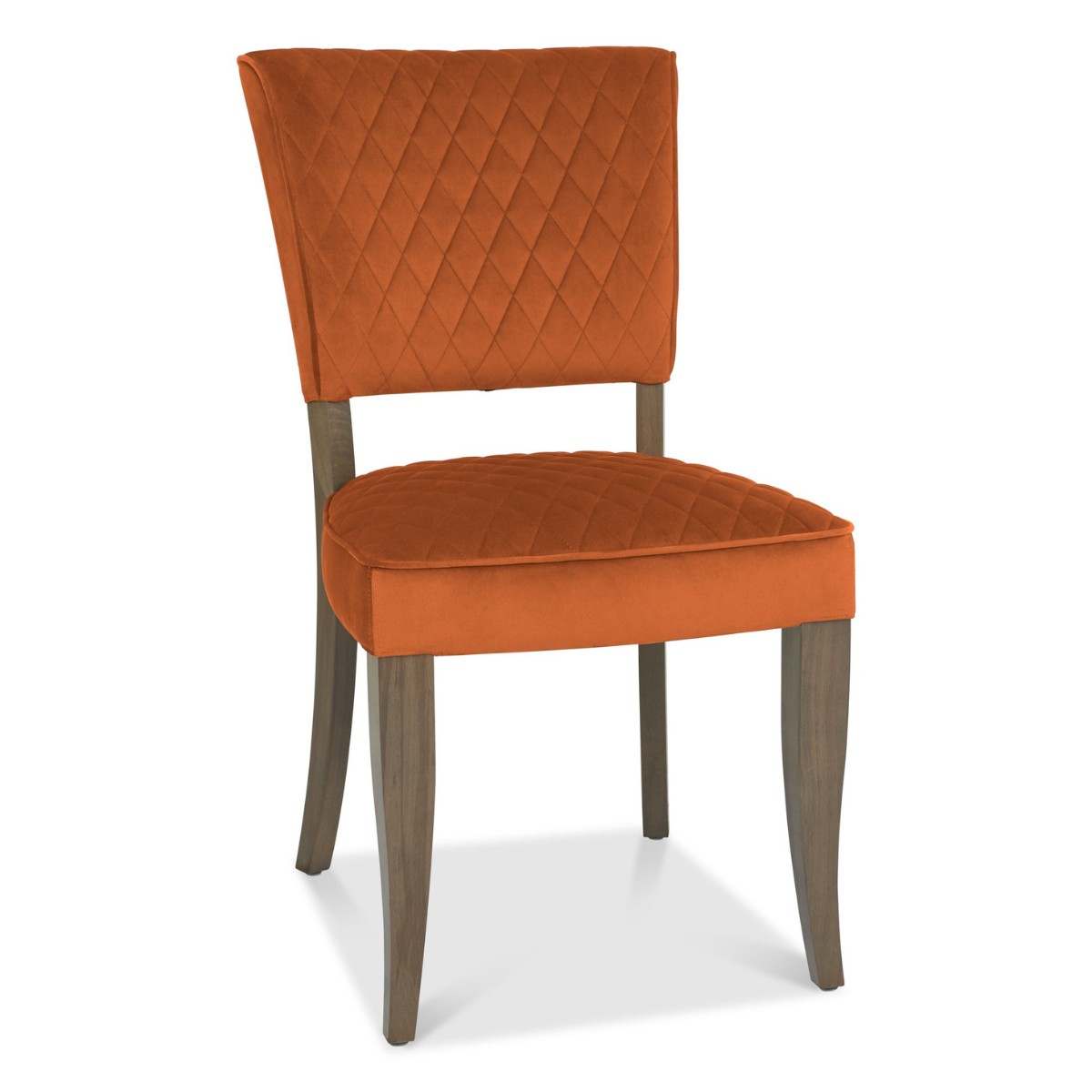 Lachlan Fumed Oak Dining Chair Orange - 1