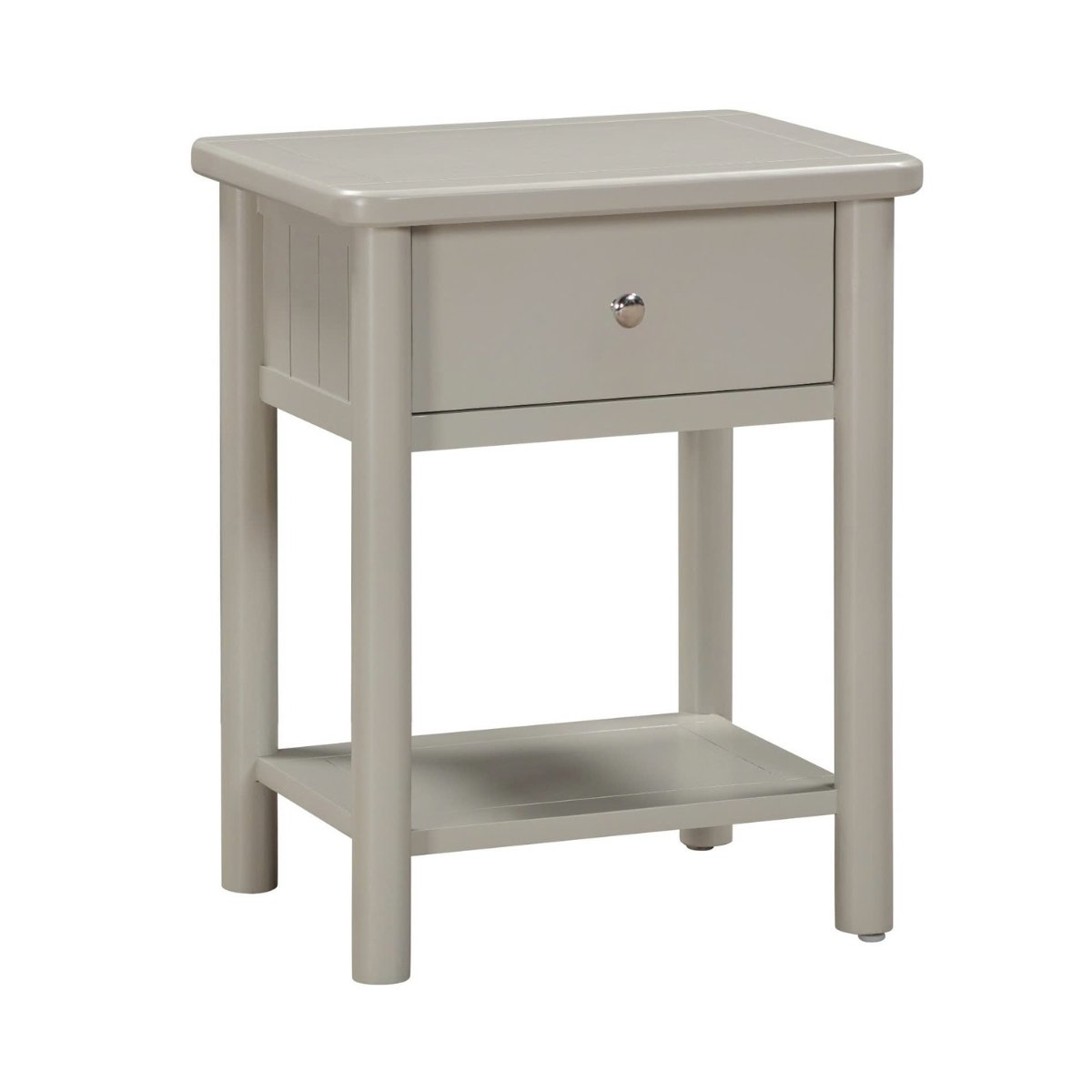 Latina Grey 1 Drawer Bedside Table - 1