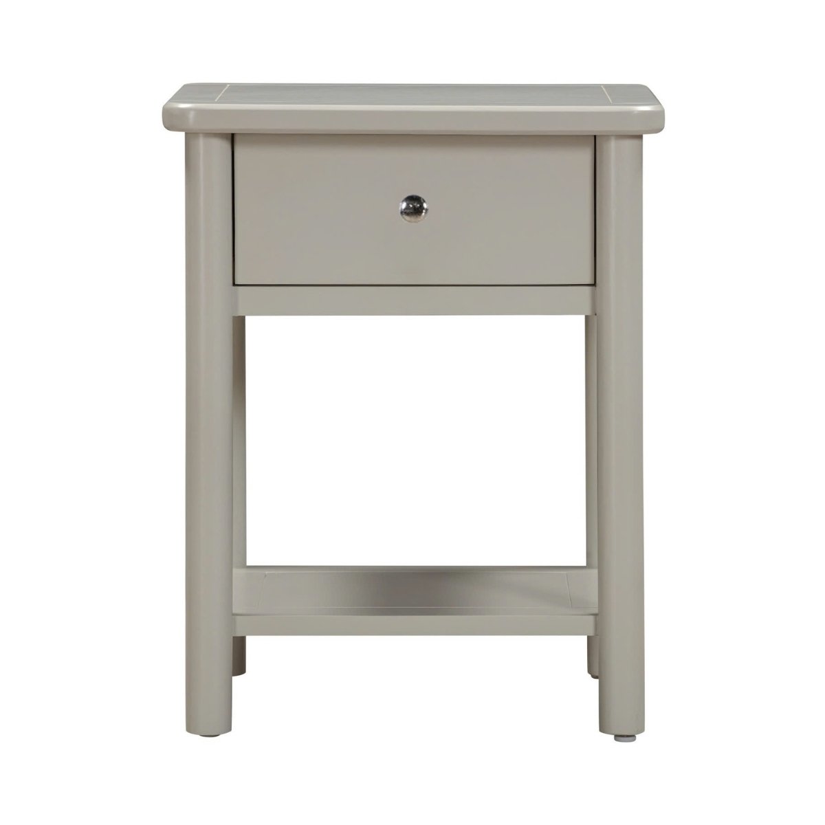 Latina Grey 1 Drawer Bedside Table - 2