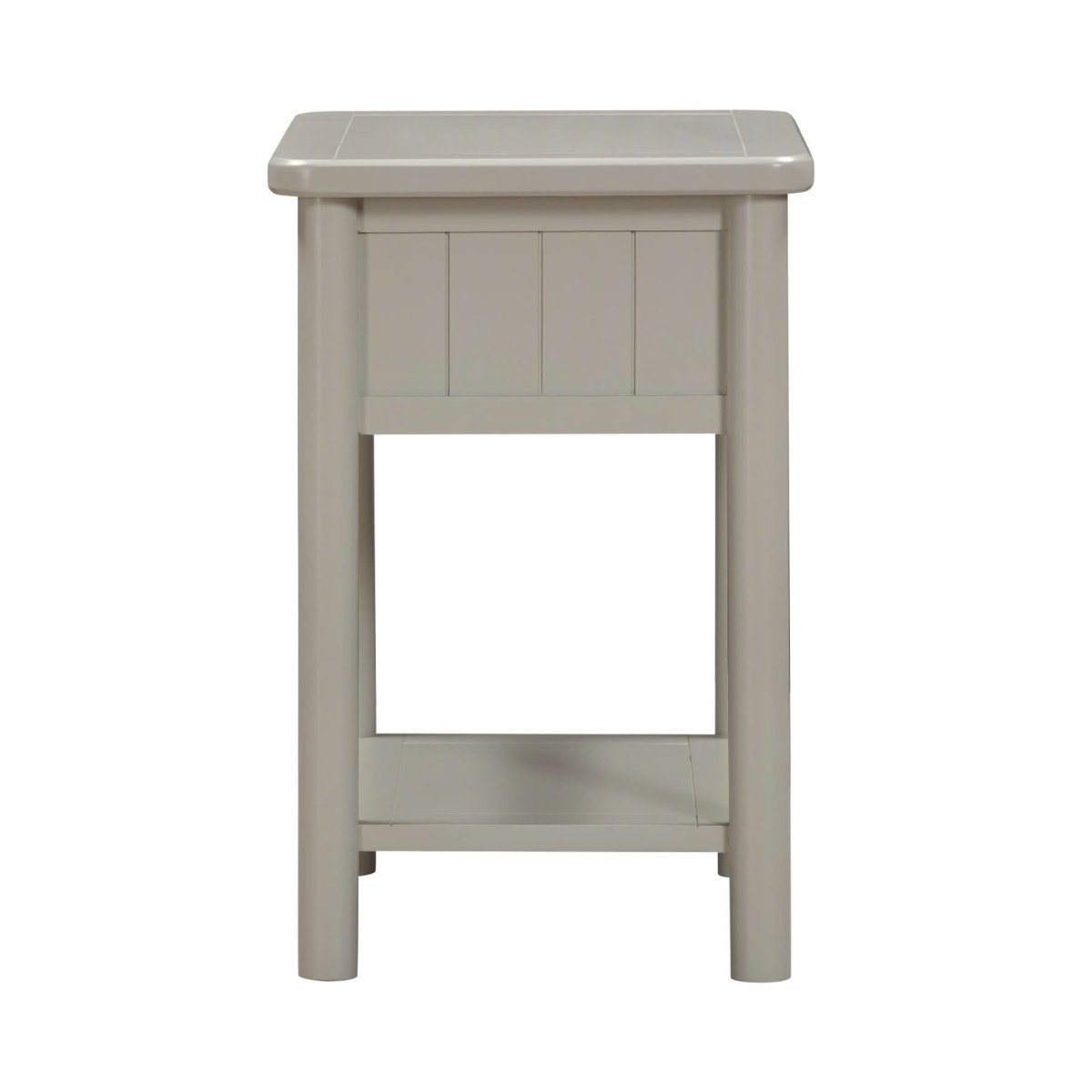 Latina Grey 1 Drawer Bedside Table - 4