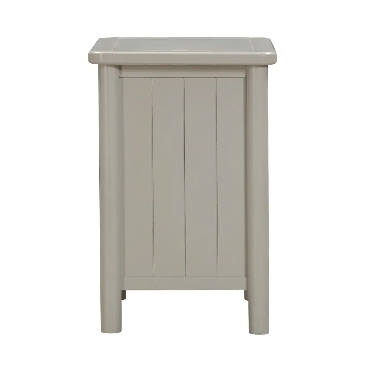 Latina Grey 3 Drawer Bedside Table - 4