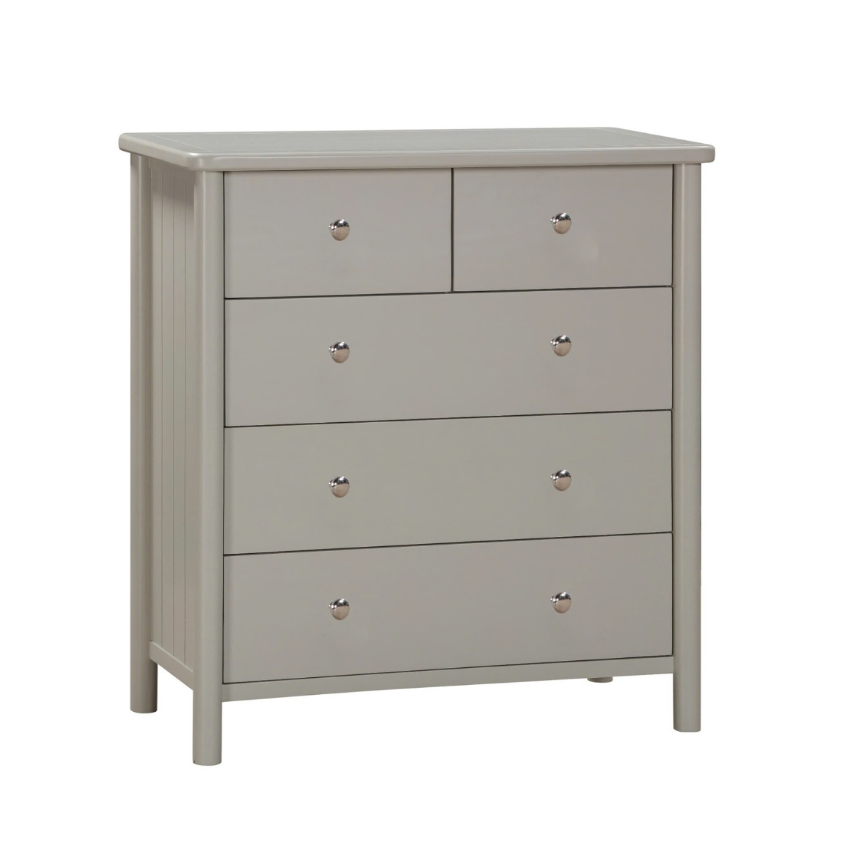 Latina Grey 5 Drawer Tall Chest - 1