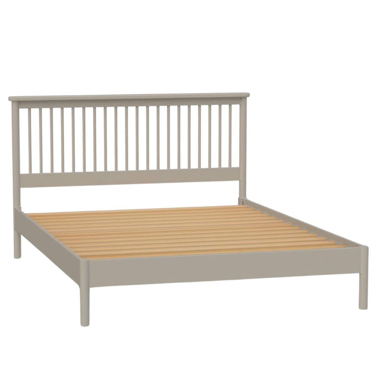 Latina Grey Slatted Bed Frame - 1