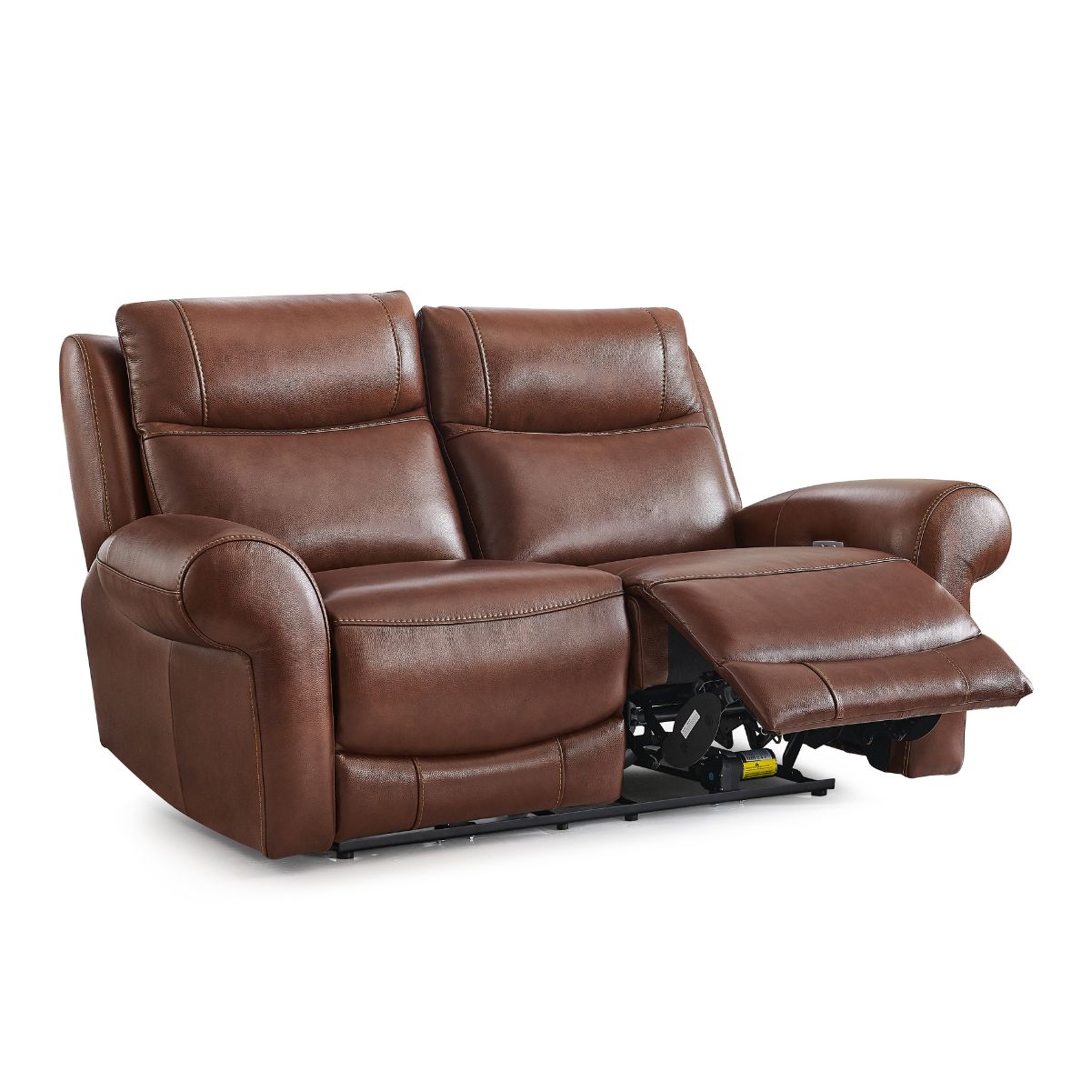 Lindfield Tan Leather 2 Seater Powered Recliner - 2
