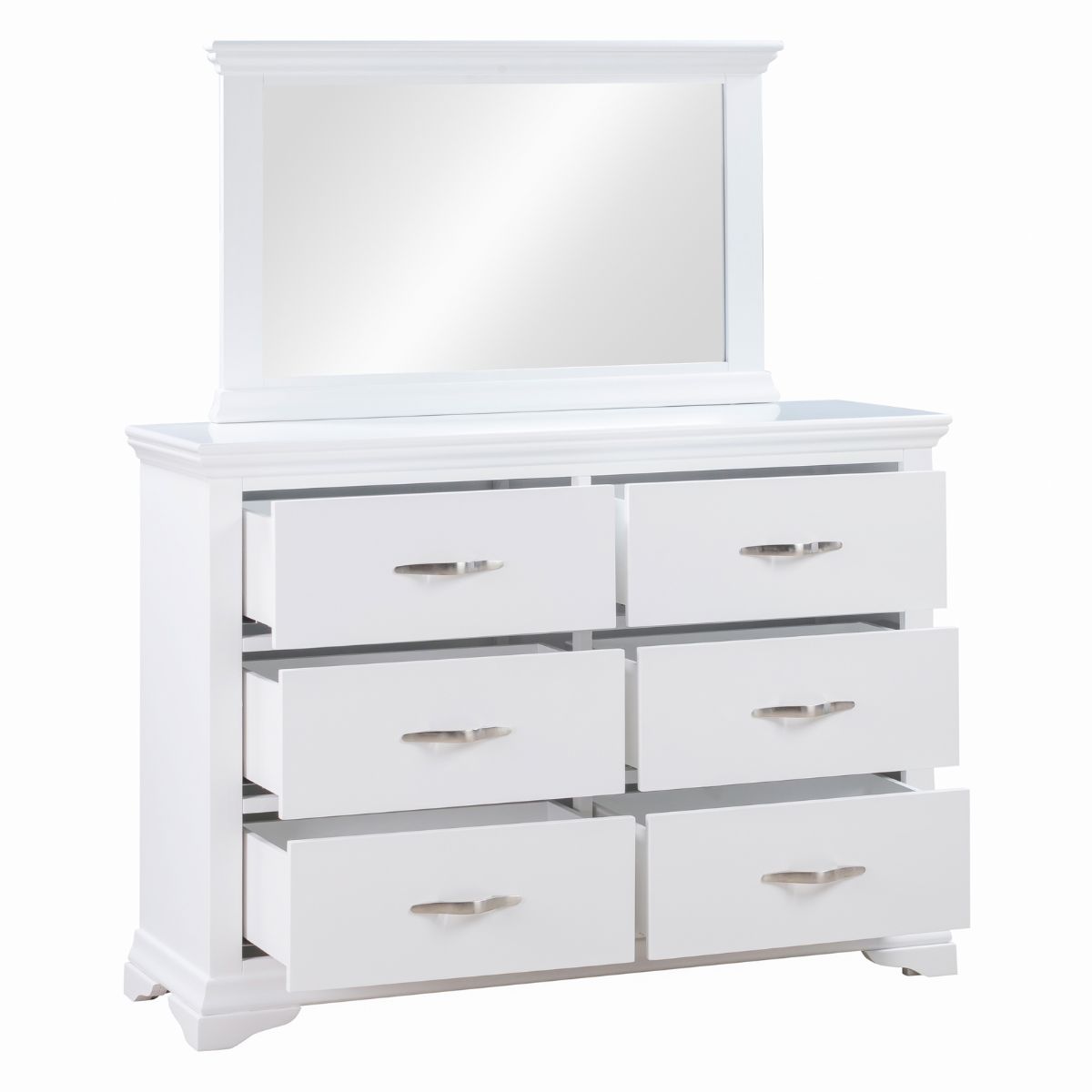 Lucilla White Chest of 6 Drawers - 3