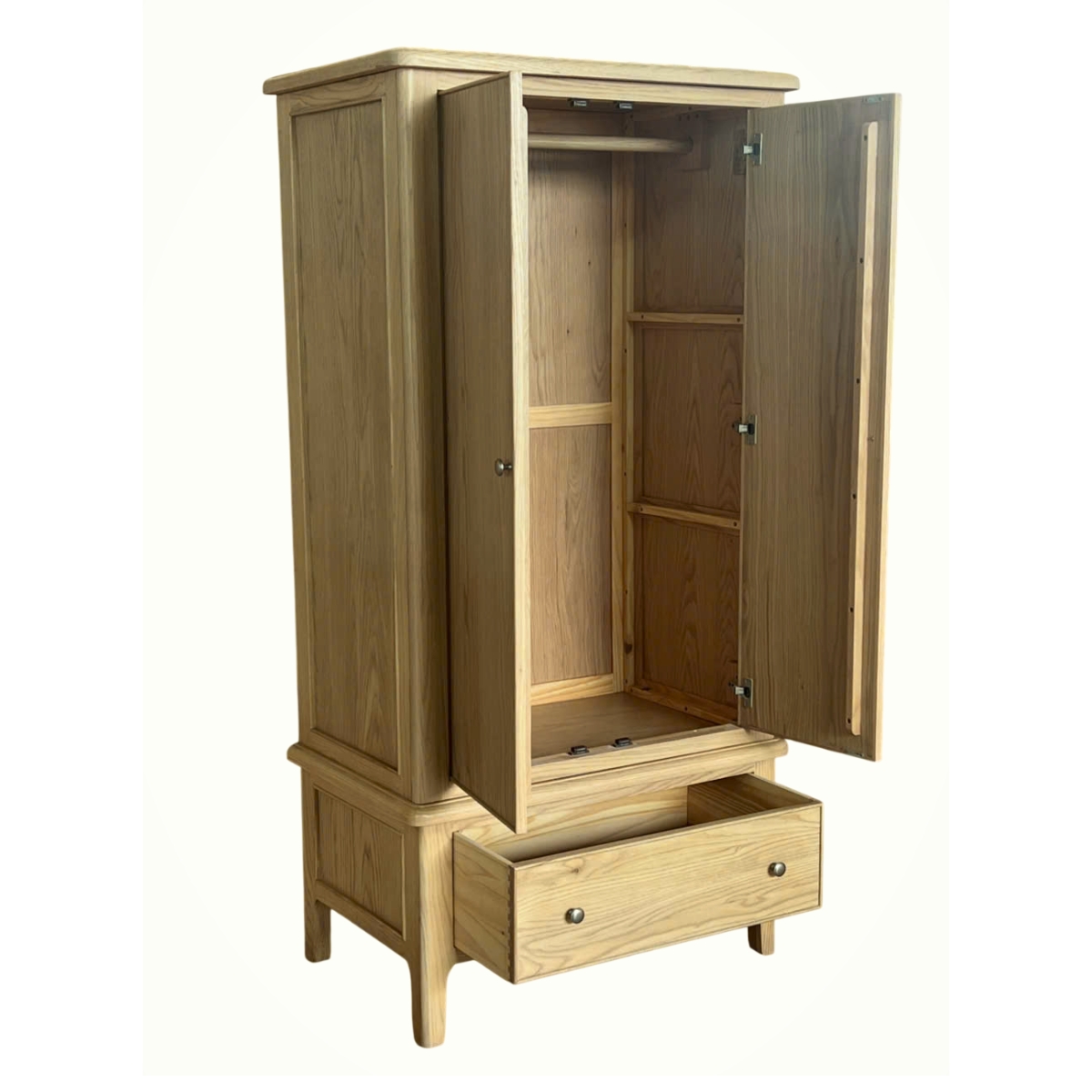 Maldon Oak Double Wardrobe - 3