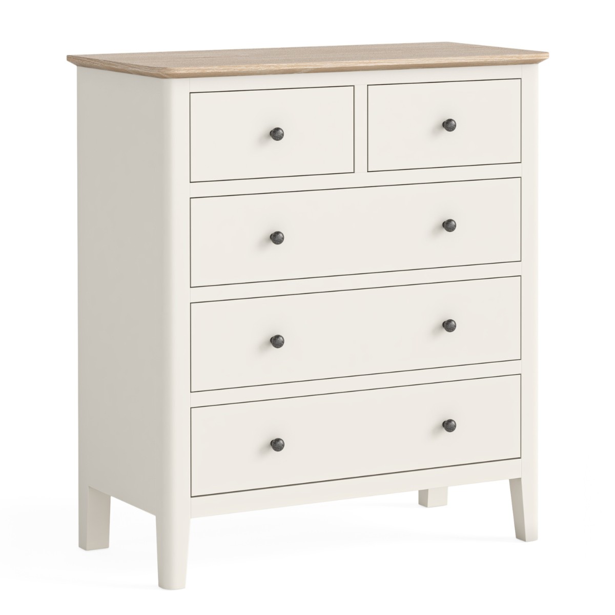 Marcella White 5 Drawer Chest of Drawers