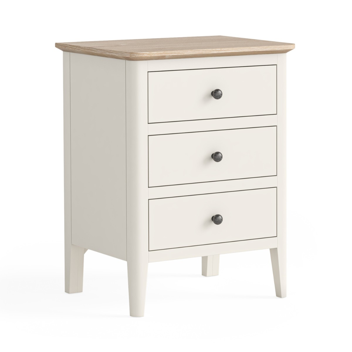 Marcella White Bedside Table - 1