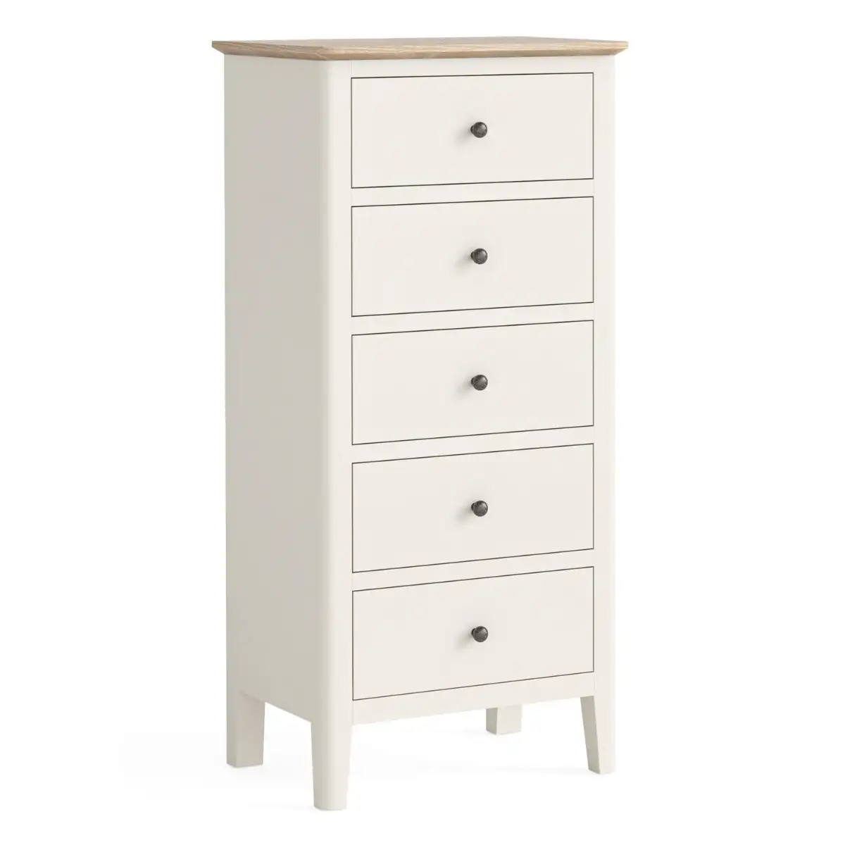 Marcella Cream 5 Drawer Tallboy - 1