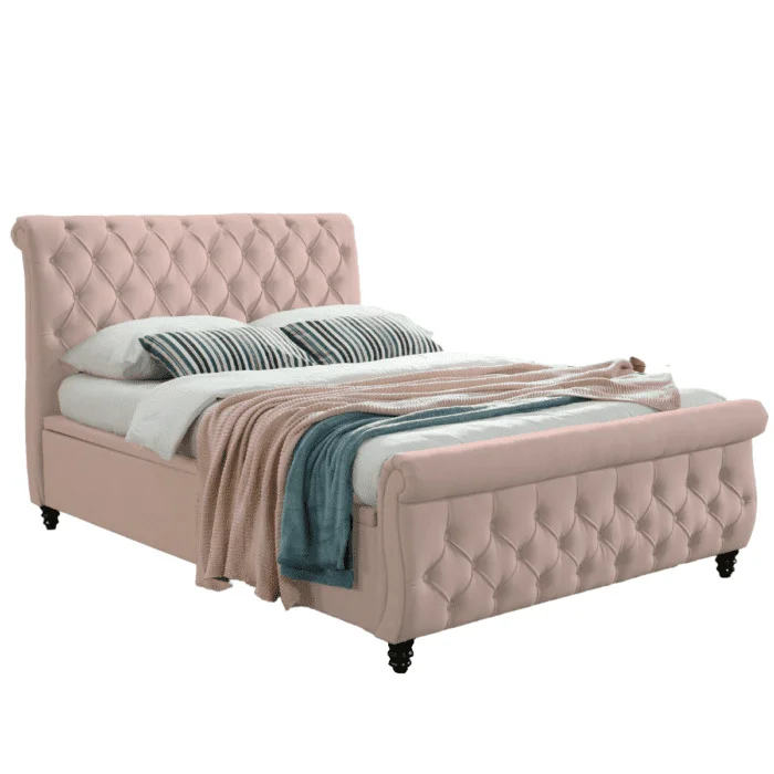 Queen size store tufted bed frame