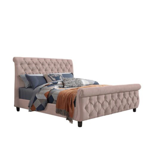 Button Tufted Bed