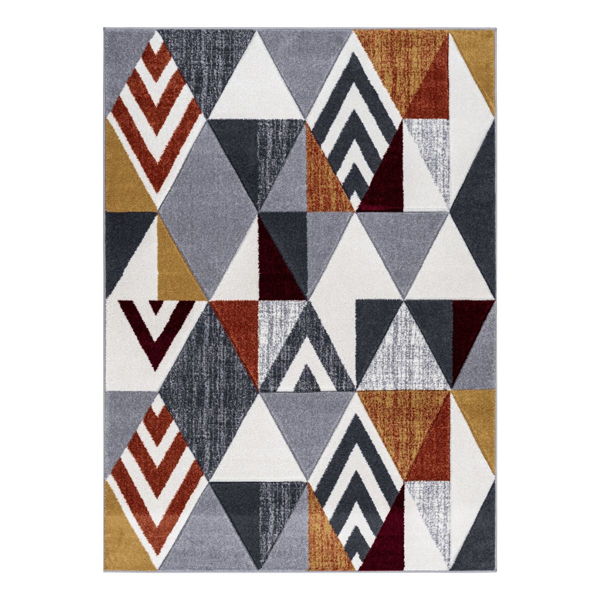 Mason Multi Tone Chevron Design Rug - 1