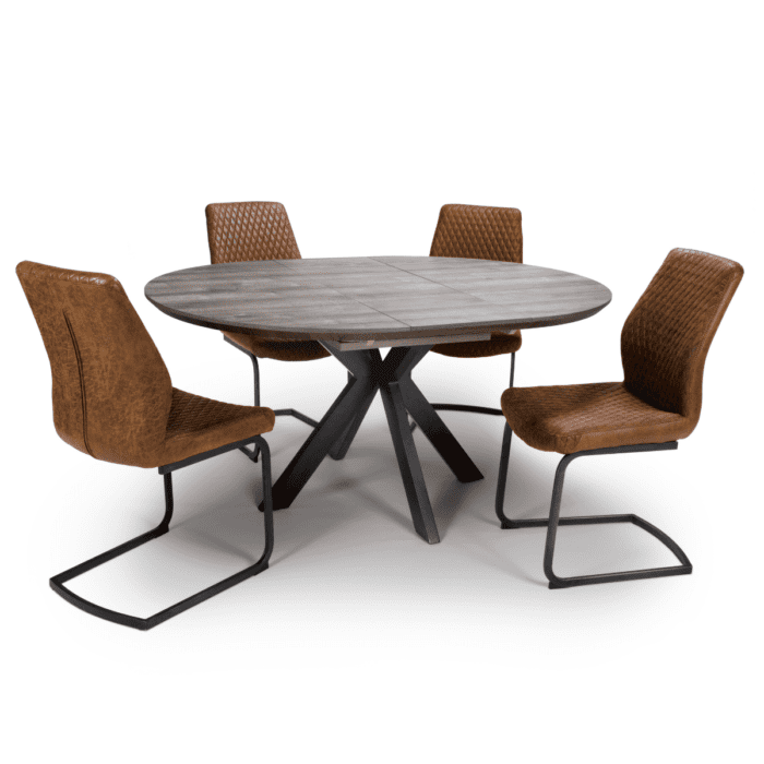 Maudie 1.2-1.6M Extending Round Dining Table - 10