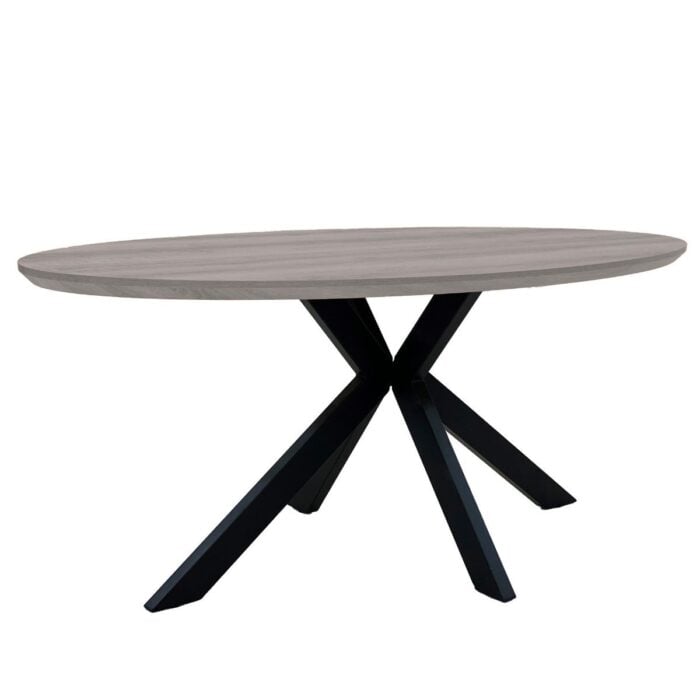 Maudie Large Grey Oval Table - 1