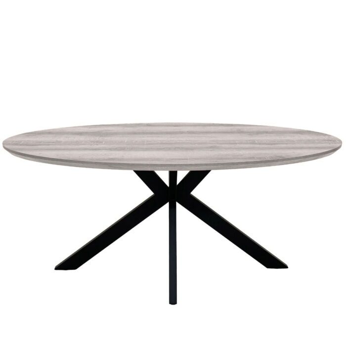 Maudie Large Grey Oval Table - 2