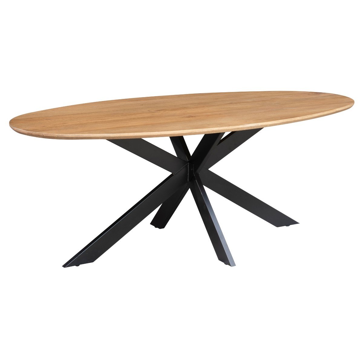 Miles Oak Oval Dining Table - 1