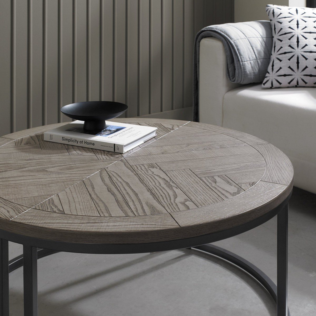 Moyvane Grey Round Coffee Table - 4