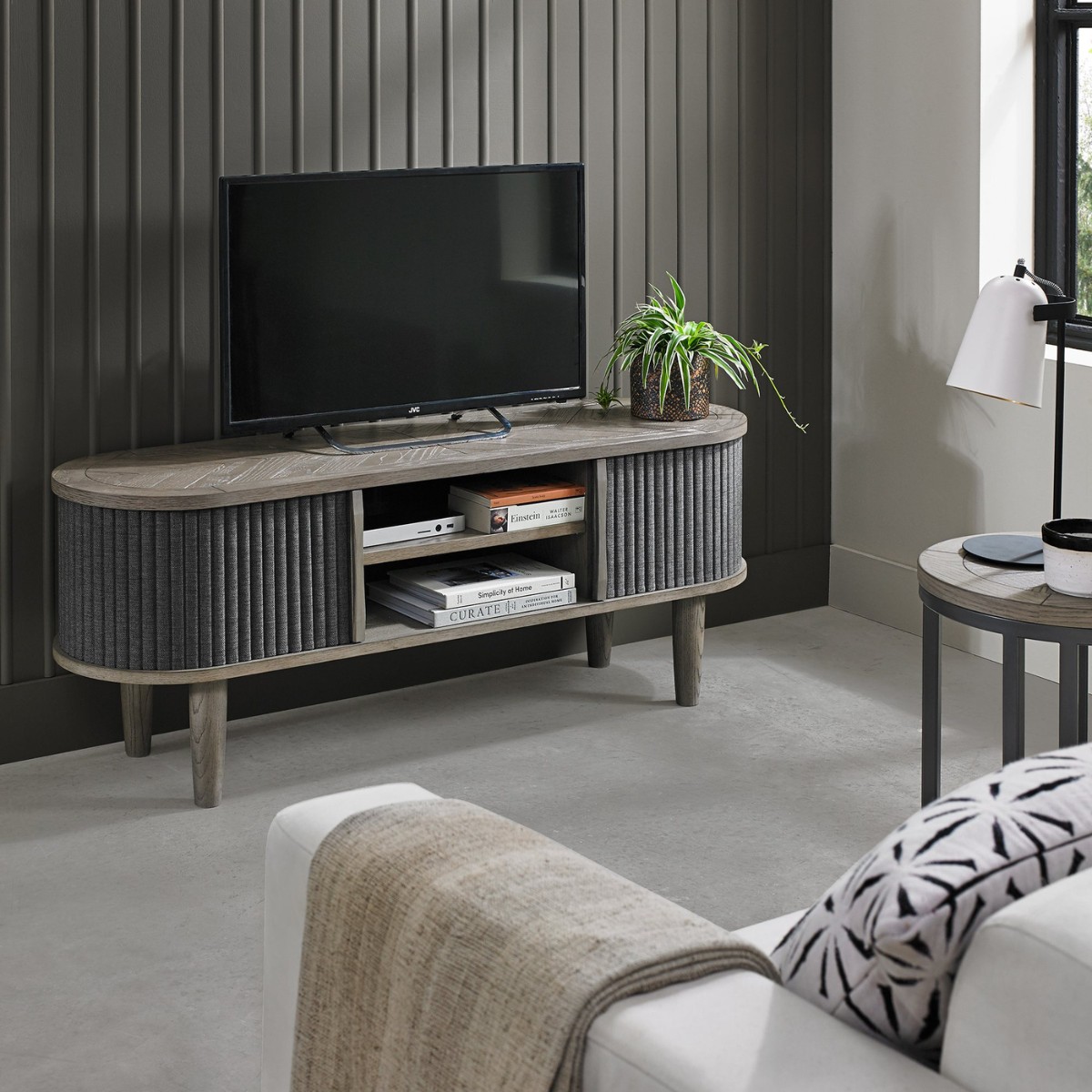 Moyvane Grey TV Unit - 4