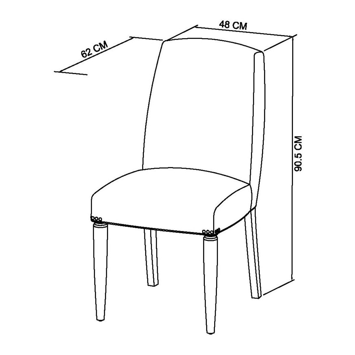 Moyvane Grey Upholstered Dining Chair - 5