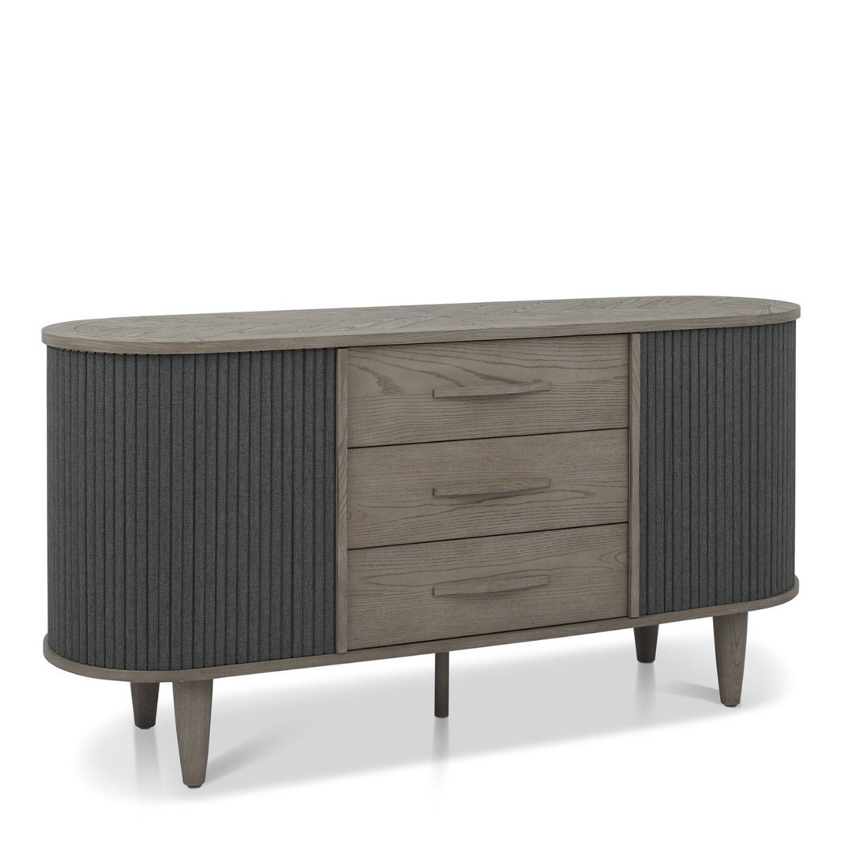 Moyvane Grey Wide Sideboard - 1