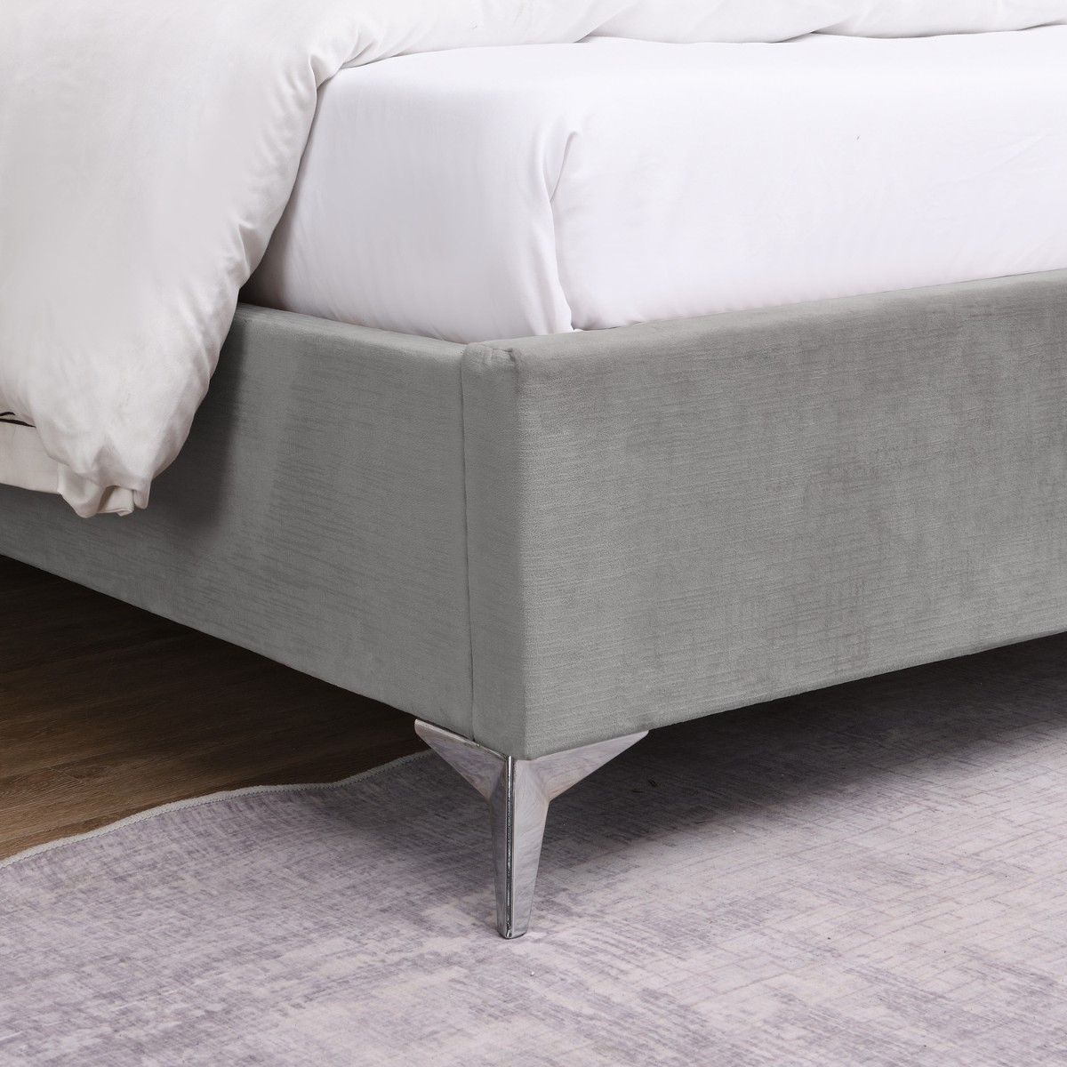 Muscat Fabric Bed Grey - 5