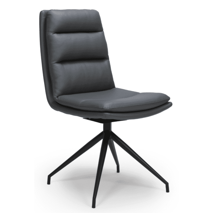 Nicosia Black Base Swivel Chair - 4