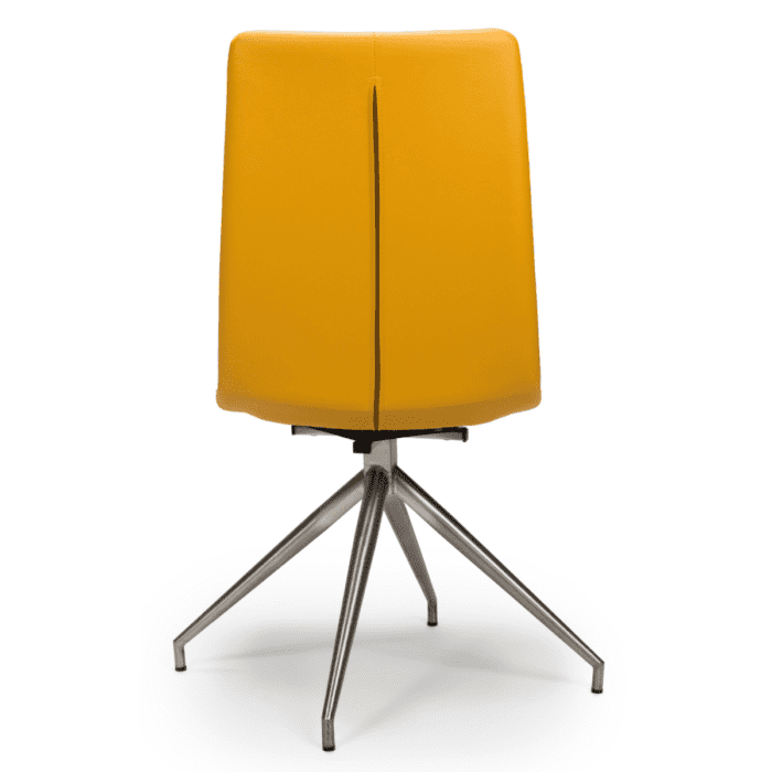 Nicosia Brushed Steel Swivel Chair - 8