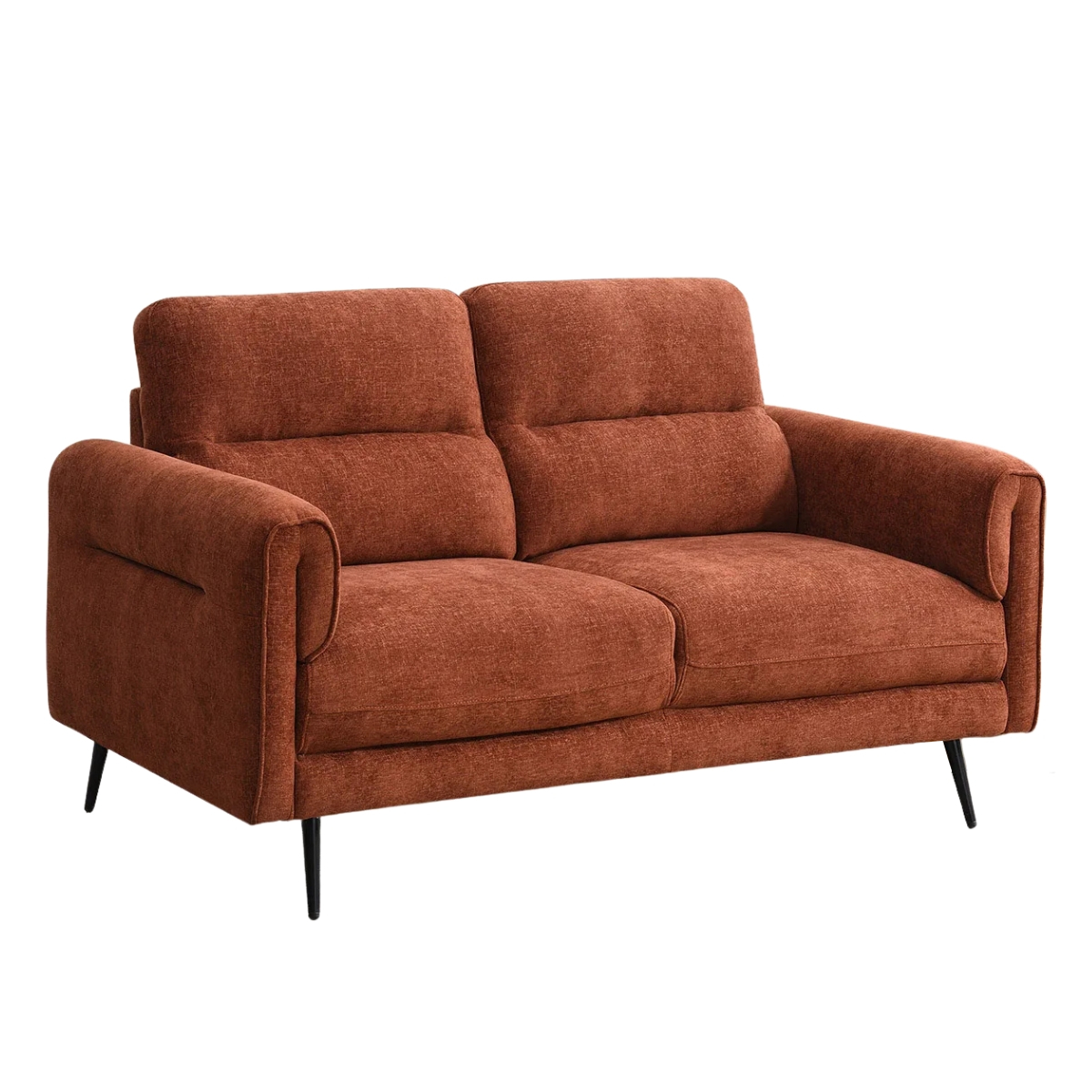 Osmond rust mid-century 2 Seater Sofa