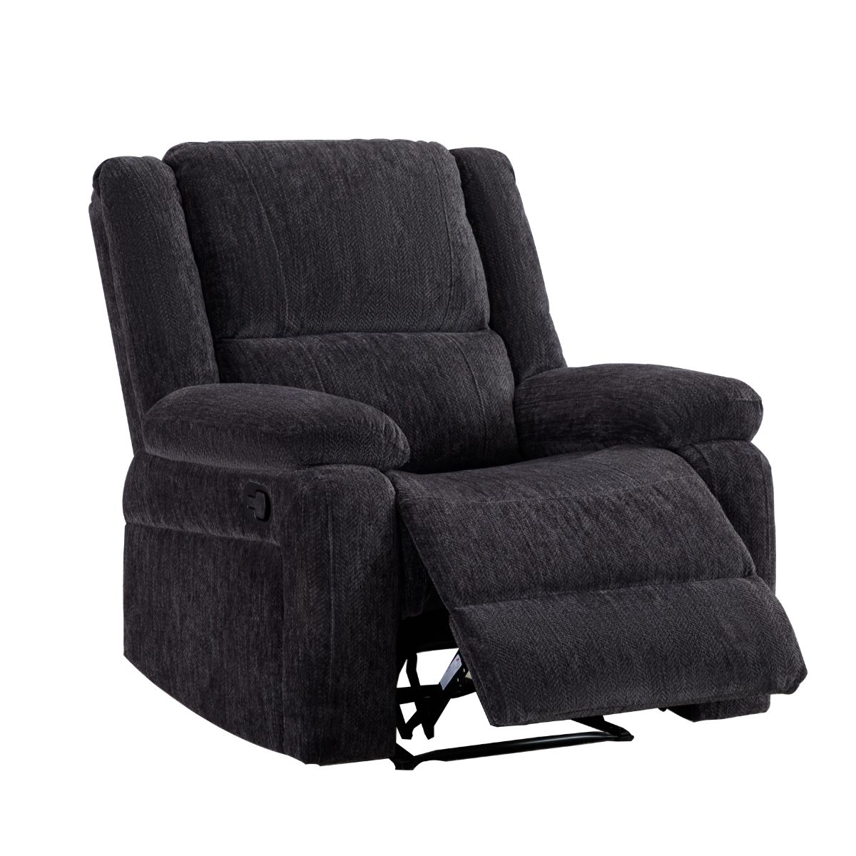 Polly Charcoal Recliner Armchair - 1