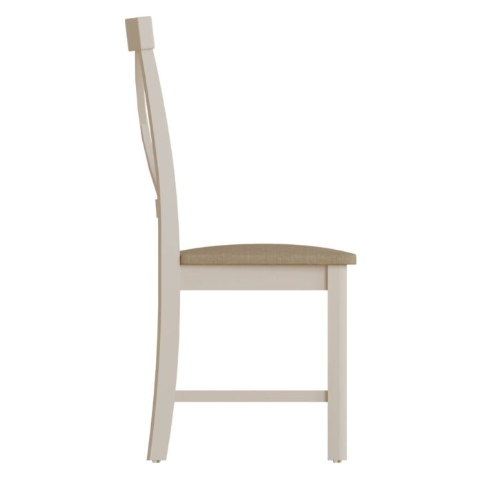 RA-CHF-TR - Rachel Upholstered Grey Cross Back Dining Chair - 3
