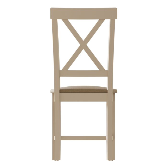 RA-CHF-TR - Rachel Upholstered Grey Cross Back Dining Chair - 4