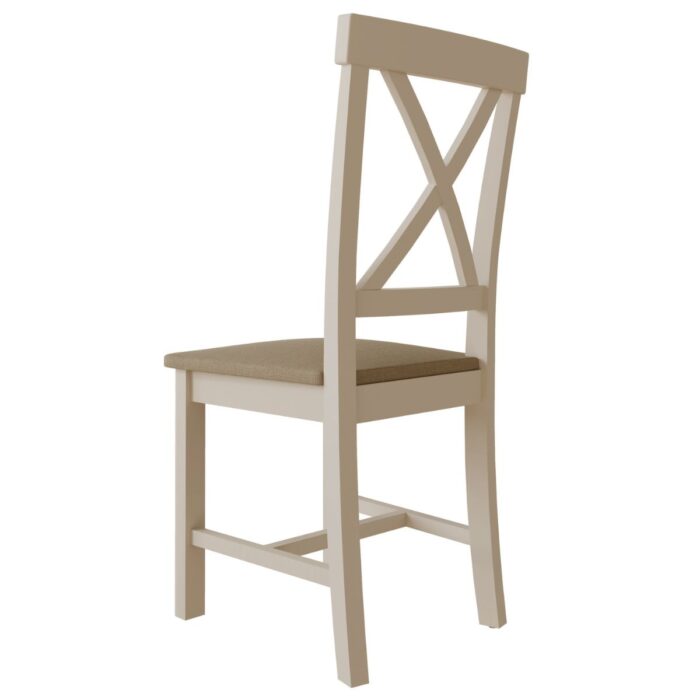 RA-CHF-TR - Rachel Upholstered Grey Cross Back Dining Chair - 5