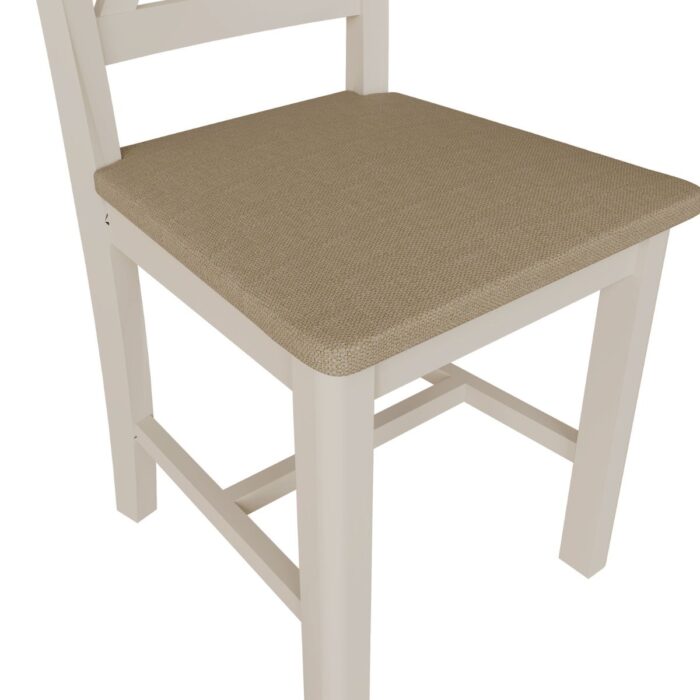 RA-CHF-TR - Rachel Upholstered Grey Cross Back Dining Chair - 6