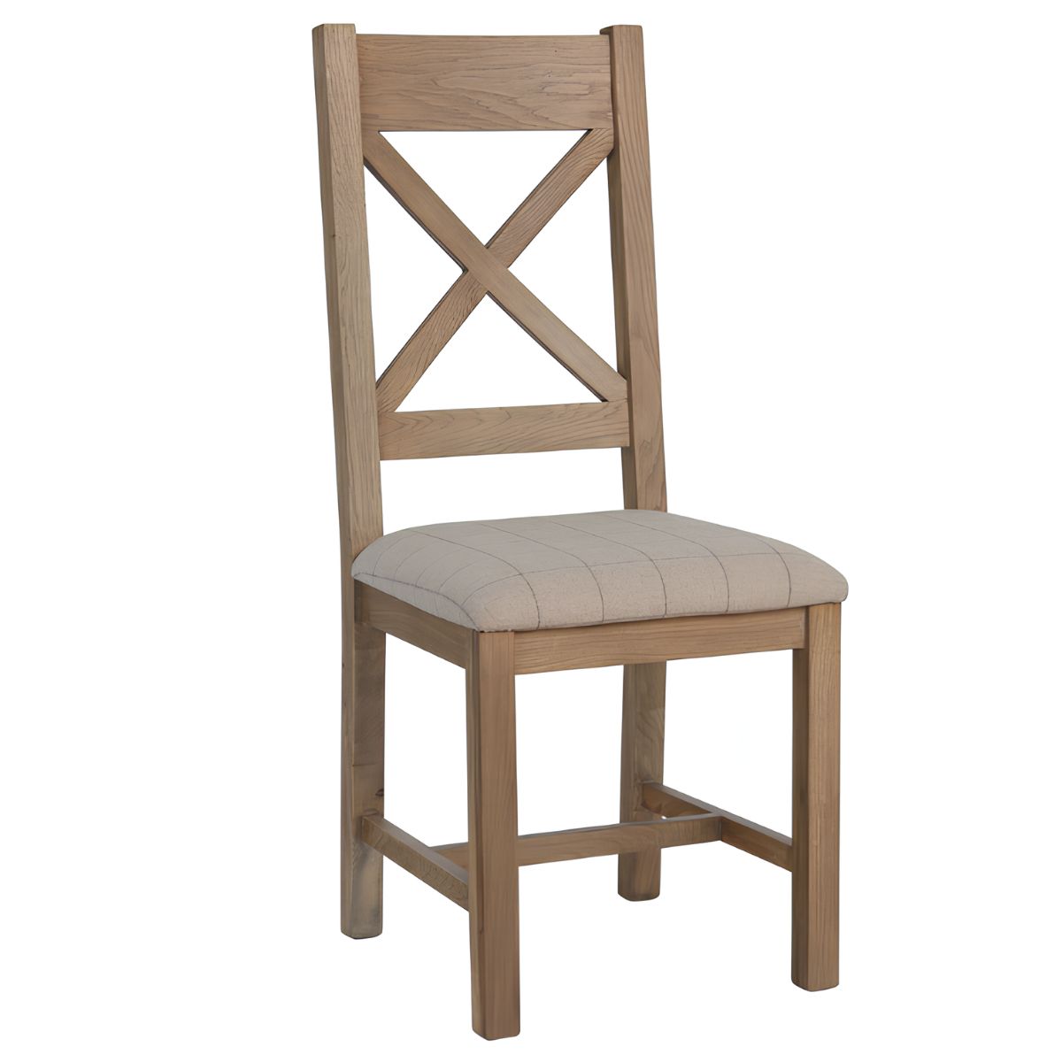 Rigel Smoked Oak X back Dining Chair - 1