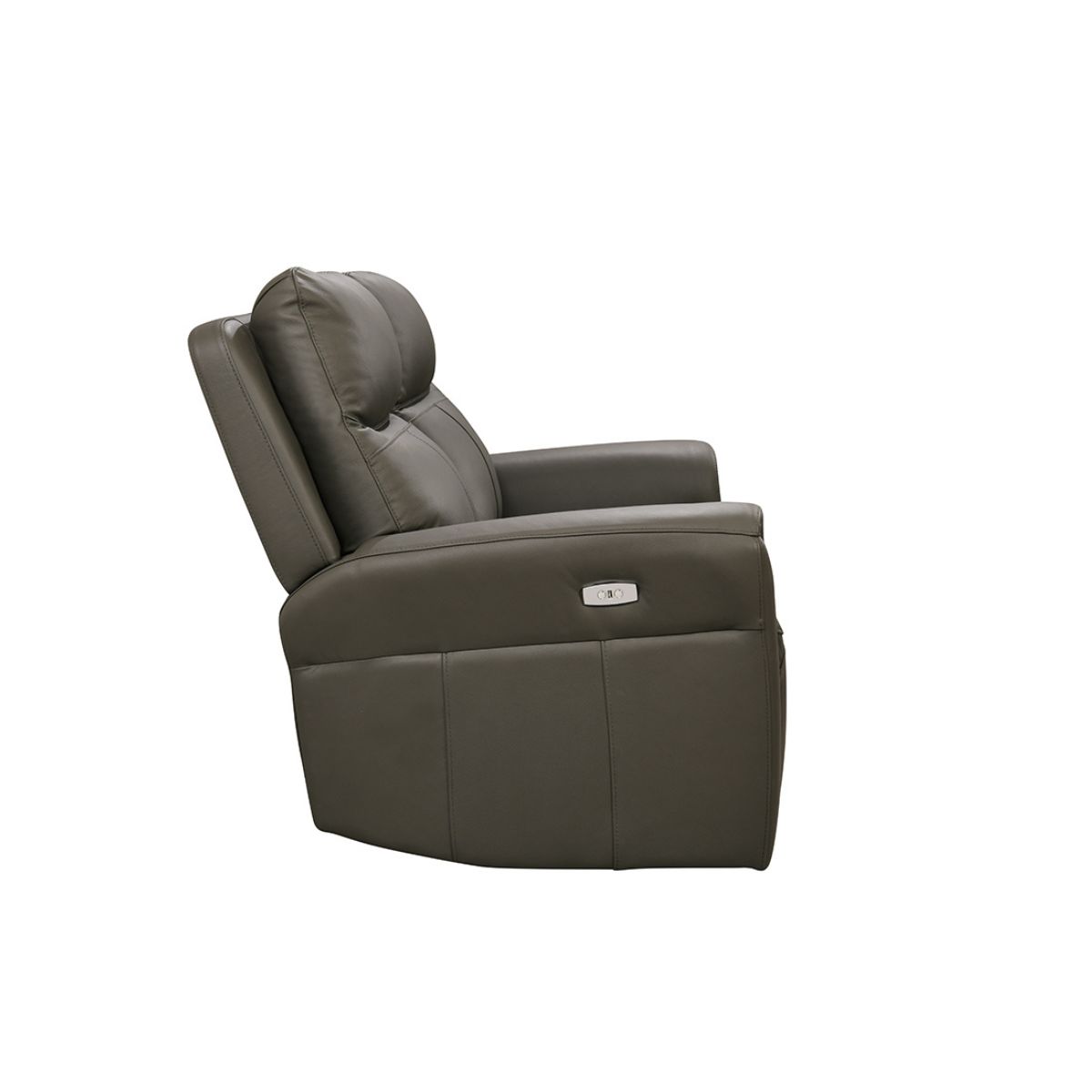 Rosslare Leather 3 Seater Electric Recliner Grey - 2