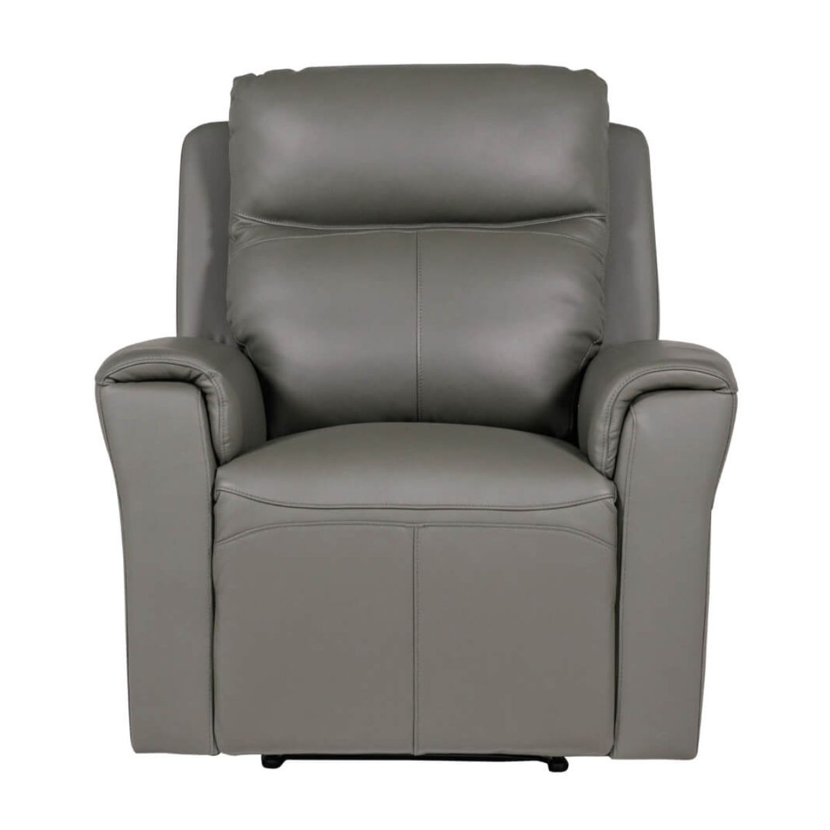 Rosslare Leather Electric Recliner Armchair Grey - 3