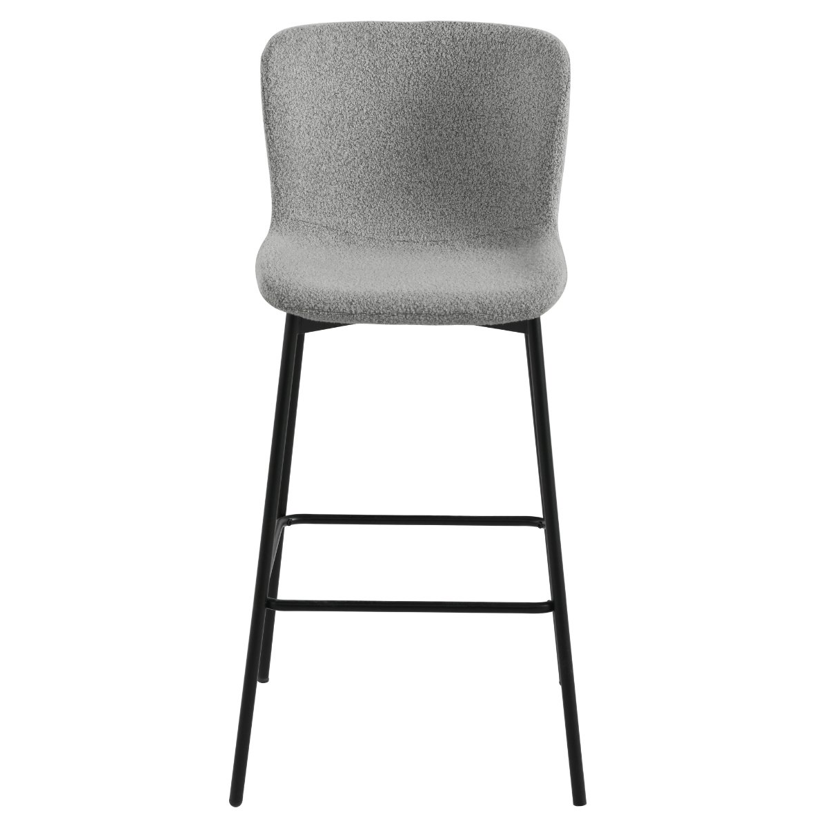 Roxie Grey Boucle Bar Stool - 2