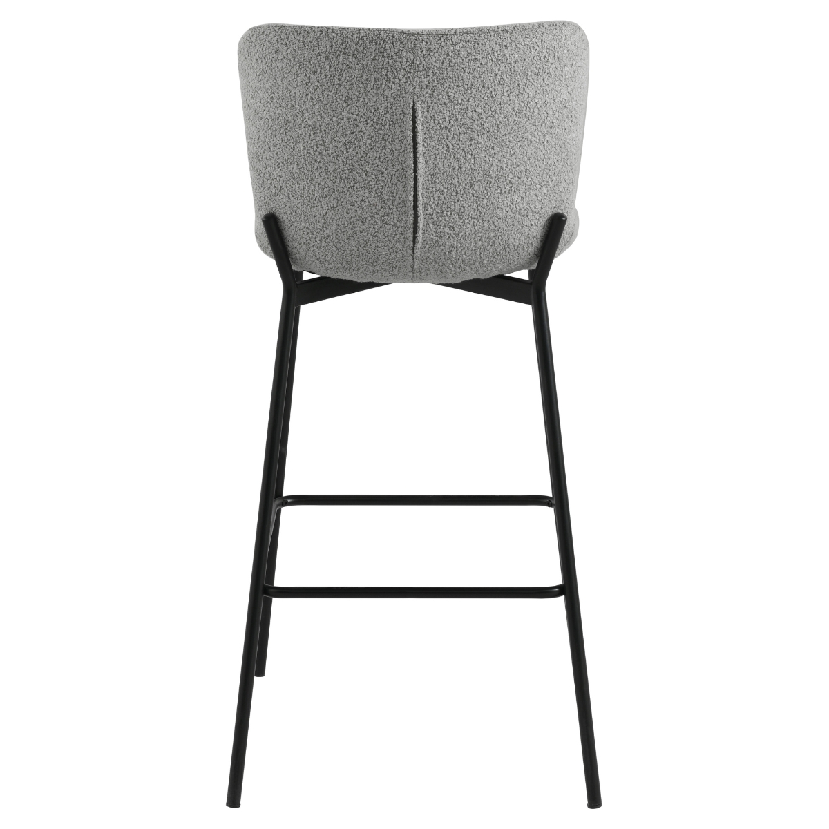 Roxie Grey Boucle Bar Stool - 4