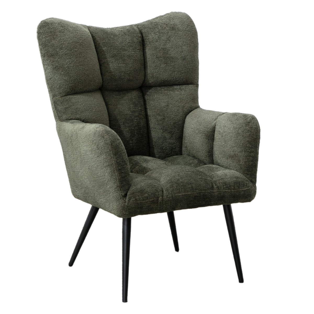 Ruben Boucle Accent Chair Green - 1