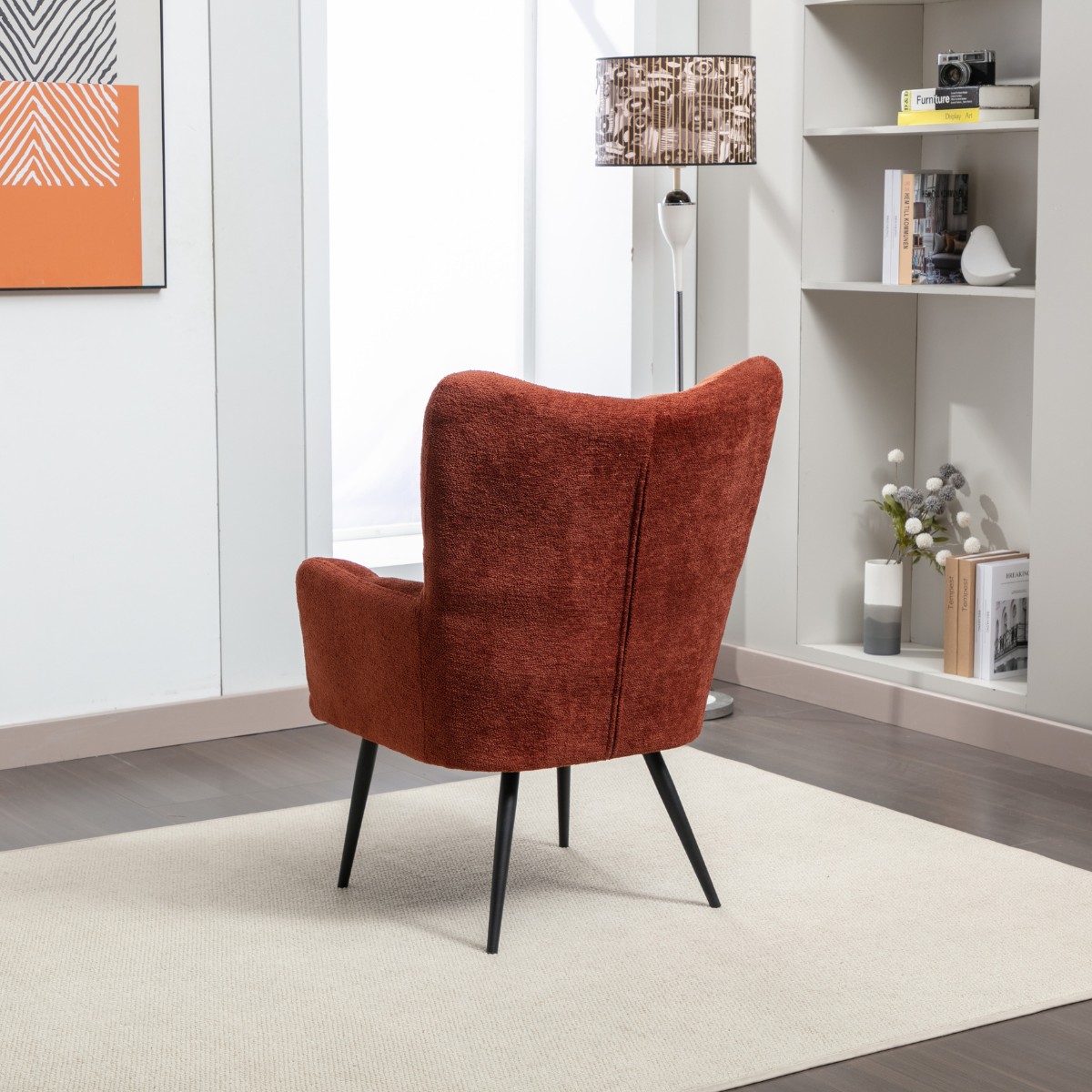 Ruben Boucle Accent Chair Orange - 3