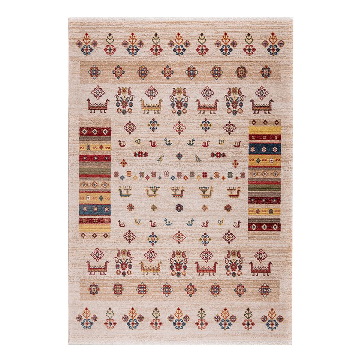 Rukas Heritage Folk Pattern Rug - 1