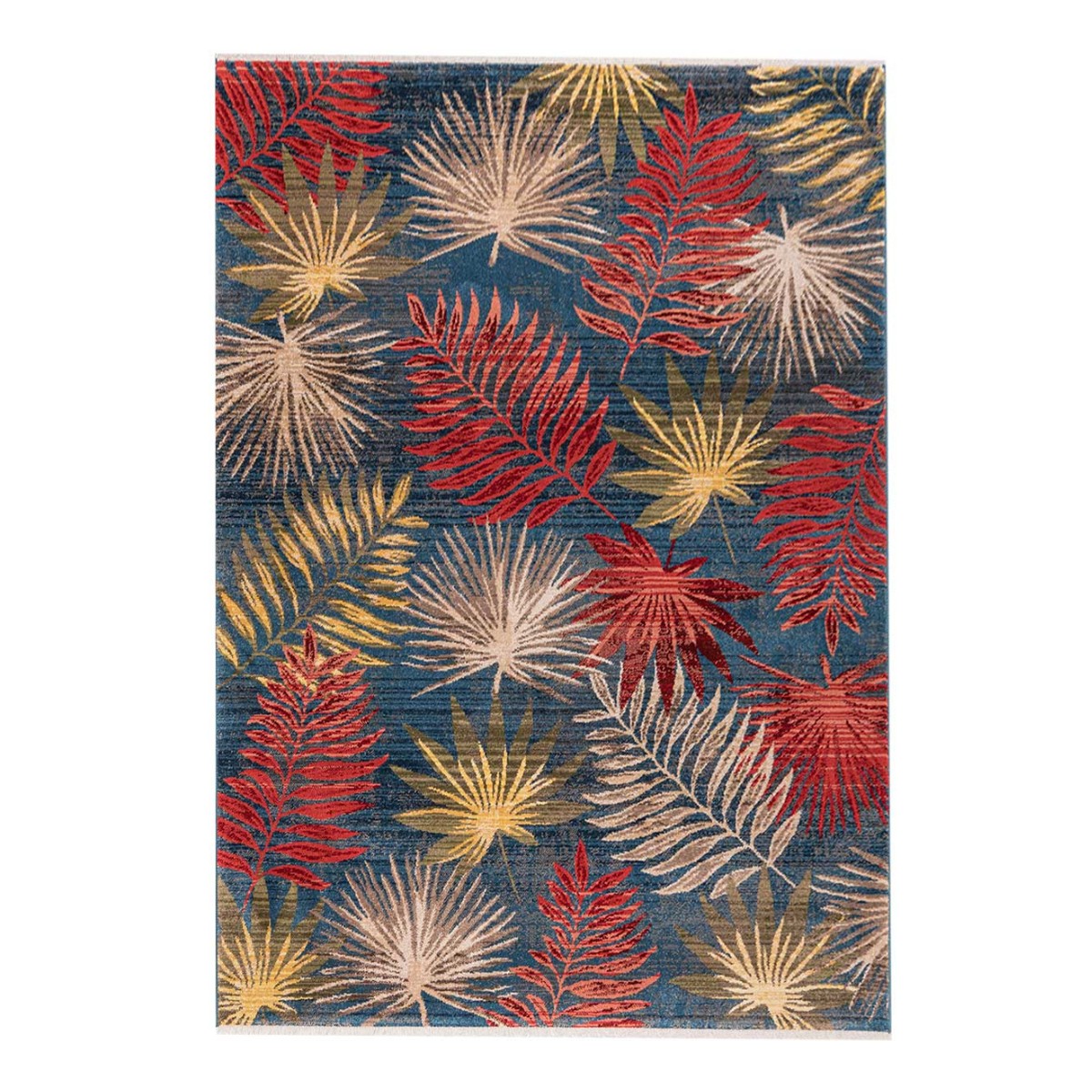 tropical leaf rug